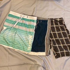 Bundle Hurley/quicksilver men’s swim trunks
